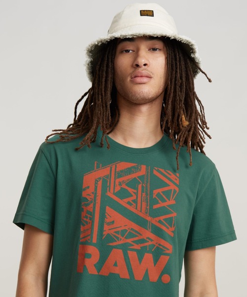 tシャツ Tシャツ メンズ RAW. CONSTRUCTION T-SHIRT/グラフィックロゴT｜zozo｜19