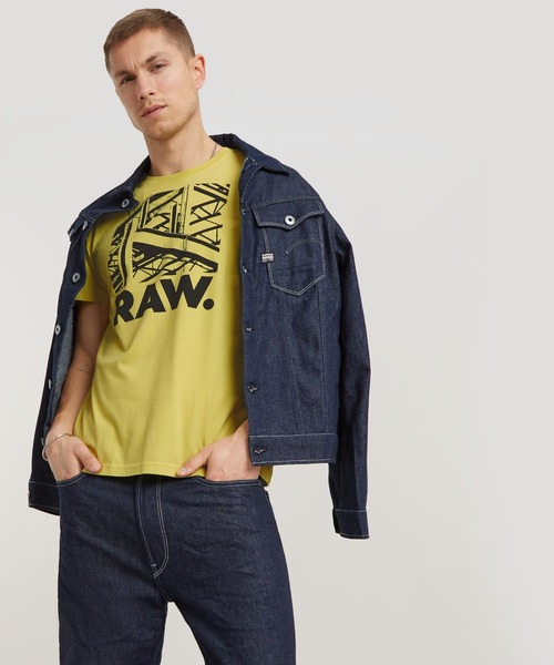 G-STAR RAW tシャツ RAW. CONSTRUCTION T-SHIRT/グラフィック