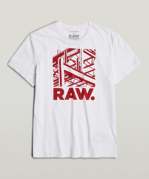 tシャツ Tシャツ メンズ RAW. CONSTRUCTION T-SHIRT/グラフィックロゴT｜zozo｜10