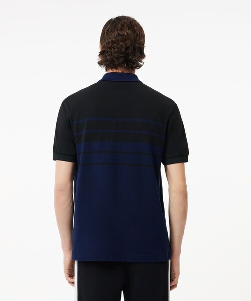 売約済！LACOSTE ポロシャツ ブラックボディ×白水色細ボーダー メンズL 楽天市場】ラコステ ポロシャツ（柄ボーダー）（メンズ