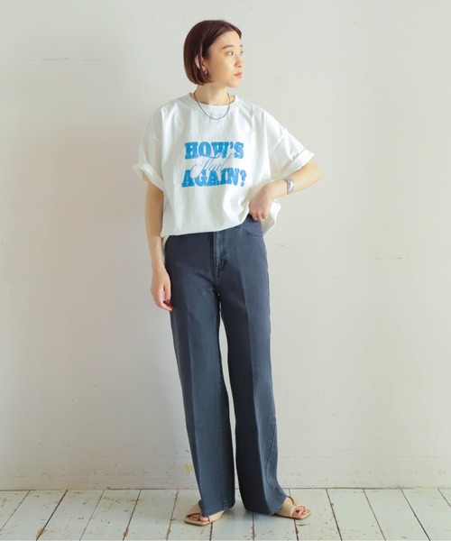 tシャツ イディオムロゴPT　ワイドTEE レディース NOMBRE IMPAIR tシャツ イディオムロゴPT ワイドTEE レディース