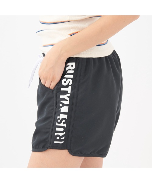 ラスティRusty ショートボード ホワイト/ブラック RUSTY ラスティ レディース ボードショーツ 939401 M L XL