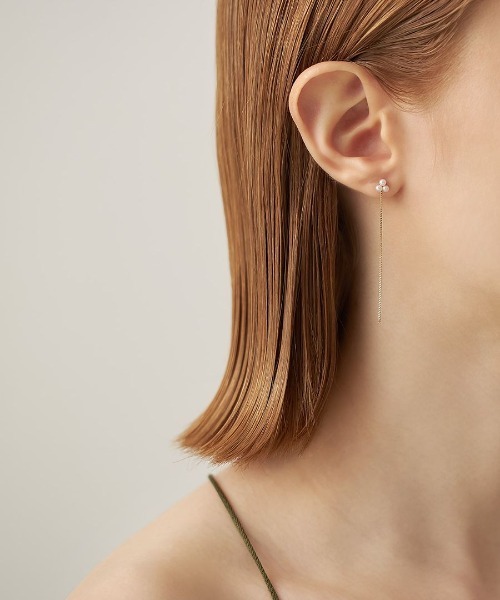 cofl by 4℃ ピアス 「cofl by4℃」K10イエローゴールド ロングチェーン