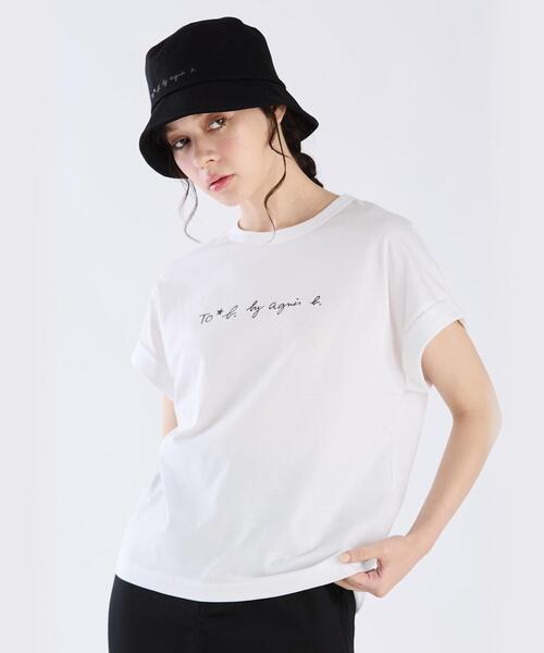 tシャツ マカロンロゴTシャツ レディース To b. by agnes tシャツ マカロンロゴTシャツ レディース