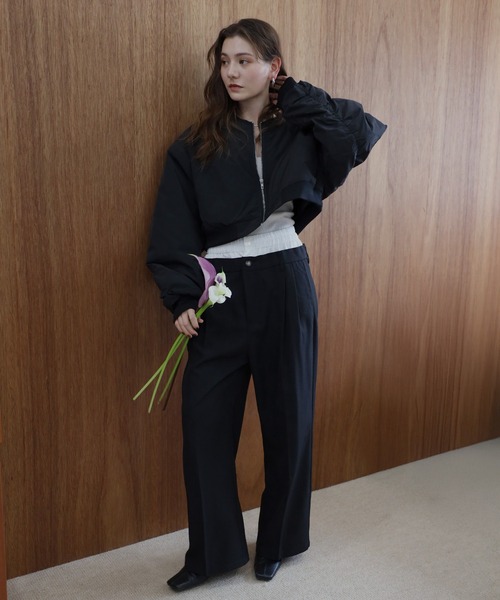 ENC ma1 ma-1 cropped MA-1 / クロップド丈MA-1 レディース : ZOZOTOWN 