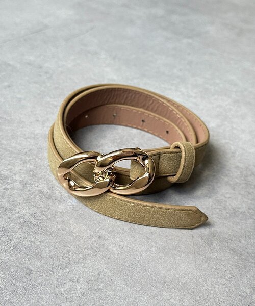 Thevon（ゼヴォン） ベルト ダブルリングバックルベルト レディース
