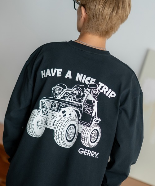 tシャツ 「SIDEWAY STANCE×GERRY」別注コラボ ロゴ プリント 長袖Tシャツ メンズ レディース | GERRY | 08