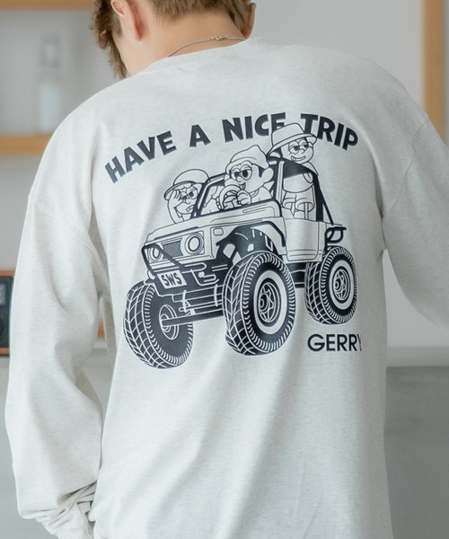 tシャツ 「SIDEWAY STANCE×GERRY」別注コラボ ロゴ プリント 長袖Tシャツ メンズ レディース | GERRY | 09