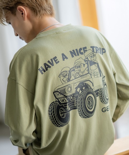 tシャツ 「SIDEWAY STANCE×GERRY」別注コラボ ロゴ プリント 長袖Tシャツ メンズ レディース | GERRY | 10