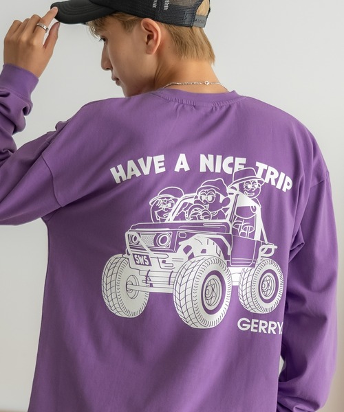 tシャツ 「SIDEWAY STANCE×GERRY」別注コラボ ロゴ プリント 長袖Tシャツ メンズ レディース | GERRY | 12