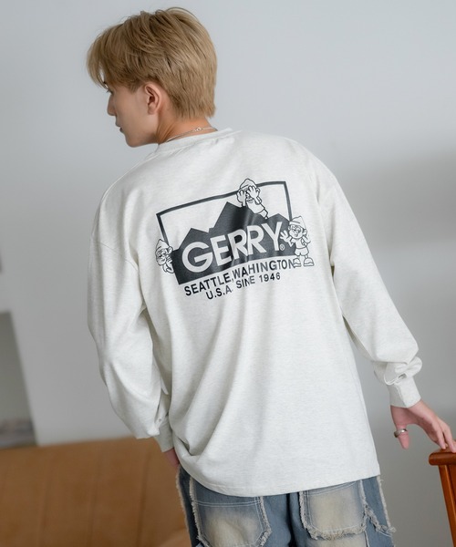 tシャツ 「SIDEWAY STANCE×GERRY」別注コラボ ロゴ プリント 長袖Tシャツ メンズ レディース | GERRY | 24