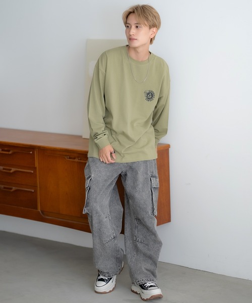 tシャツ 「SIDEWAY STANCE×GERRY」別注コラボ ロゴ プリント 長袖Tシャツ メンズ レディース | GERRY | 28