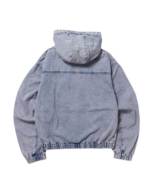 HLFIGER DENIMパーカー セール】PANELED GRAPHIC ZIP UP SWEAT HOODIE（パーカー）｜X-girl
