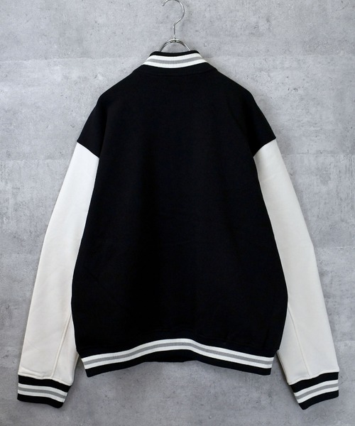 トレーナー スウェット felt patch sweat stadium jacket/フェルト 