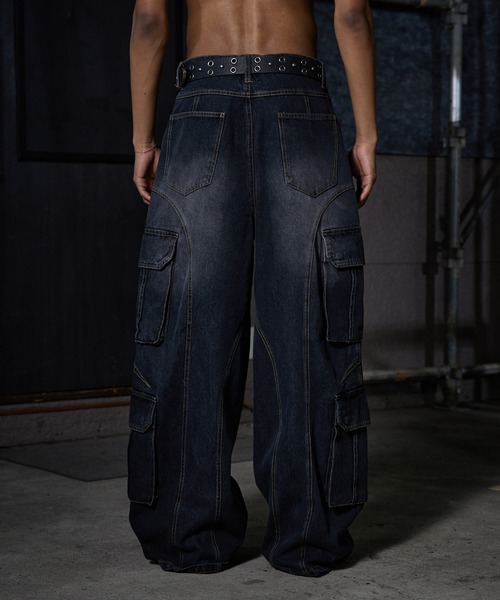 誕生日プレゼント カーゴパンツ HUNK ANDER 4-Pocket Pants/4ポケット Denim Cargo パンツ