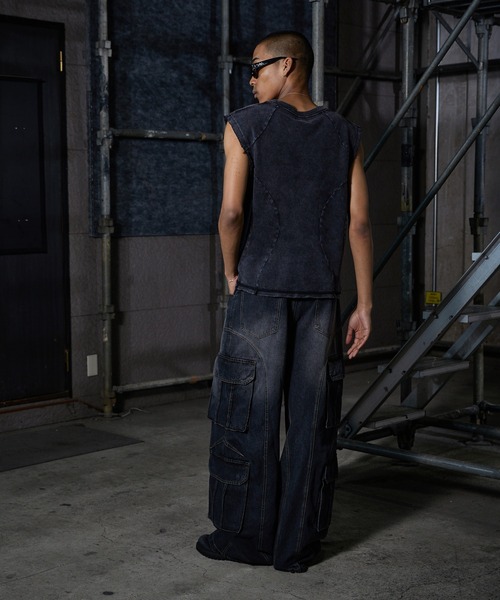 【ZOZO完売品】ander hunk オーバーダイバギーデニムカーゴパンツ ANDER HUNK カーゴパンツ 4-Pocket Cargo Denim Pants/4ポケットカーゴ