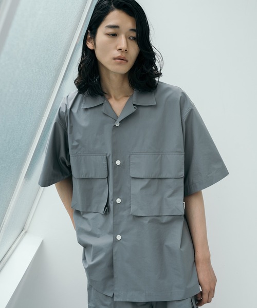 WITH OR WITHOUT シャツ Utility Short Sleeve Silk Shirt