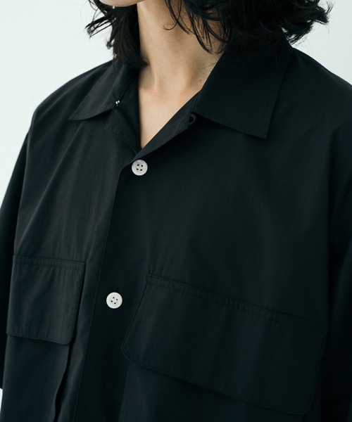WITH OR WITHOUT シャツ Utility Short Sleeve Silk Shirt