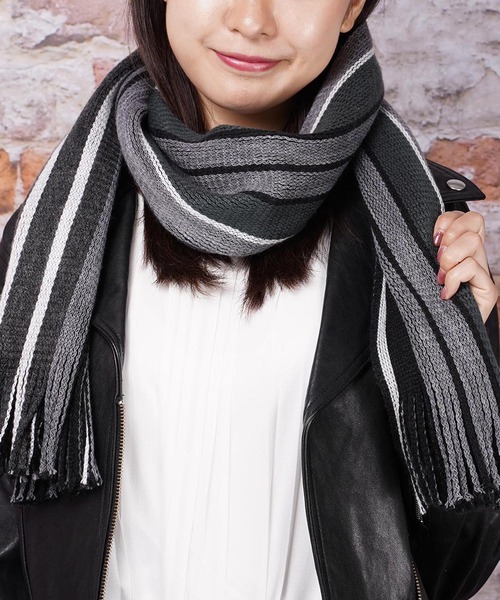 garsonwave（ギャルソンウェーブ） マフラー 日本製 桐生編み