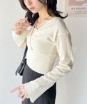 tシャツ スタイルアップが叶う!リボンカシュク...の詳細画像4