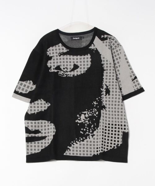 Desigual（デシグアル） tシャツ ドットフェイスプリントTシャツ