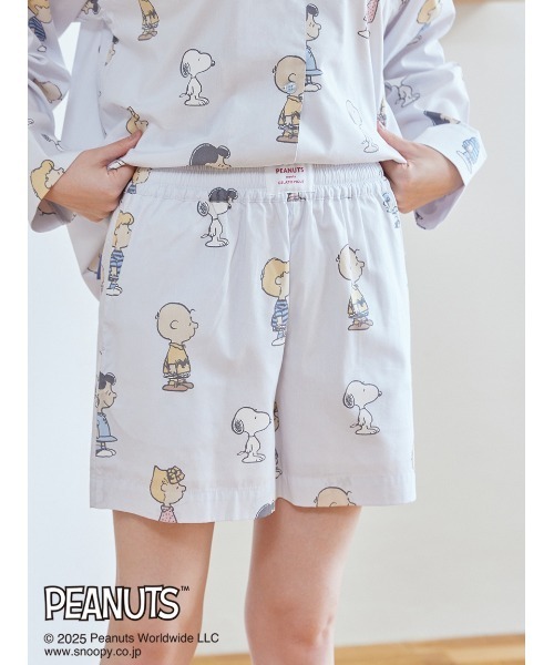 gelato pique パジャマ ルームウェア 「PEANUTS」総柄ショート