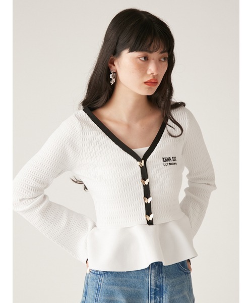 カーディガン 「WEB・一部店舗限定カラー」「LILY BROWN × ANNA SUI」バタフライカーディガン レディース セール】【WEB・一部店舗限定カラー】【LILY BROWN × ANNA SUI