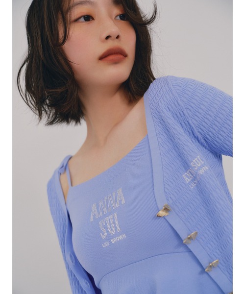 カーディガン 「WEB・一部店舗限定カラー」「LILY BROWN × ANNA SUI」バタフライカーディガン レディース