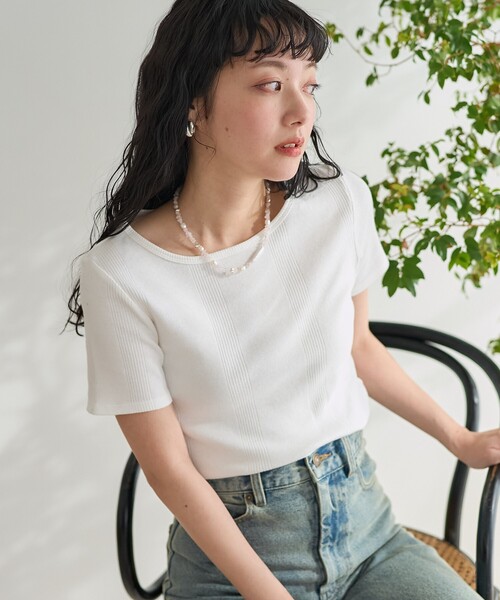 FREAK'S STORE（フリークスストア） tシャツ 半袖 バレエネック