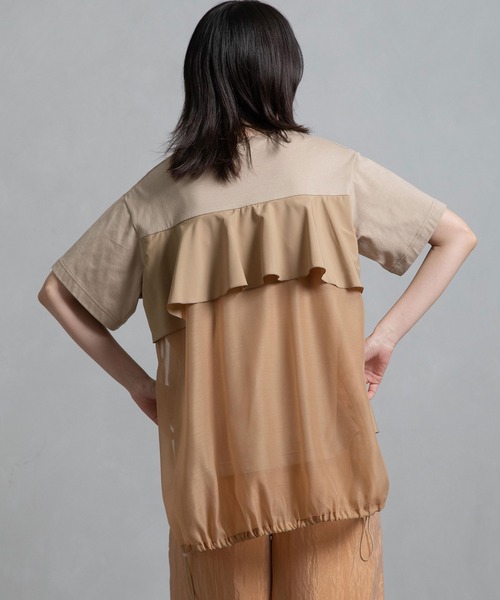 MARECHAL TERRE tシャツ フリルジョイントトップス レディース
