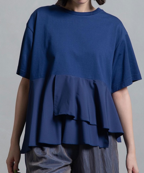 MARECHAL TERRE tシャツ フリルジョイントトップス レディース