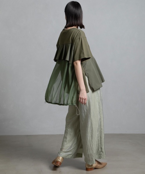 MARECHAL TERRE tシャツ フリルジョイントトップス レディース