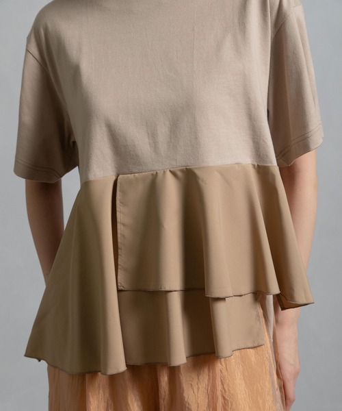 MARECHAL TERRE tシャツ フリルジョイントトップス レディース