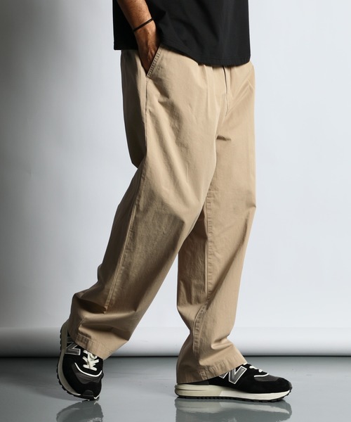 fashiru tuck wide chino pant ワイドチノパンツ tuck wide chino pants/2color/2size | F A S H I R U