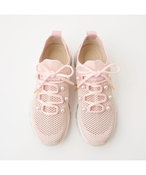 diana（プラスダイアナ） スニーカー 「軽量」パールデザイン ニット