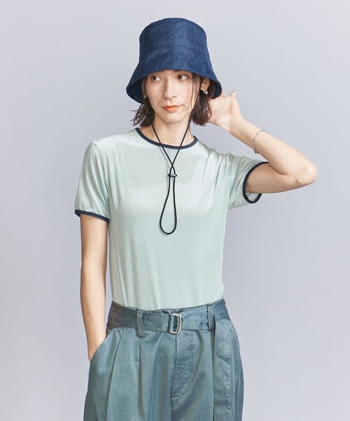 BEAUTY&YOUTH UNITED ARROWSシアーボロアリンガーTシャツ BEAUTY＆YOUTH UNITED ARROWS tシャツ シアーベロア リンガー T