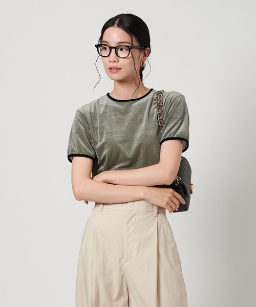 BEAUTY＆YOUTH UNITED ARROWS tシャツ シアーベロア リンガー T