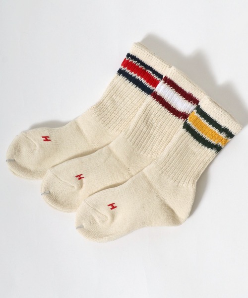 Healthknit（ヘルスニット） 靴下 「kidsサイズ」ラインソックス3P