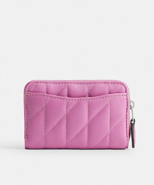 【大人気】COACHスモール ジップ アラウンド ピロー キルティング スモール ジップ アラウンド カード ケース・ピロー
