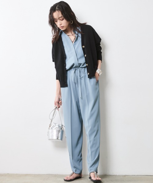 CHIC STYLE オールインワン フレンチスリーブオールインワン
