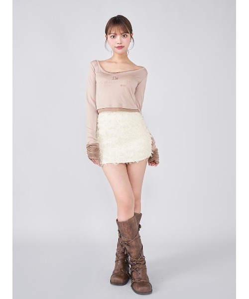 Darich（ダーリッチ） スカート ツイードフリンジミニスカート
