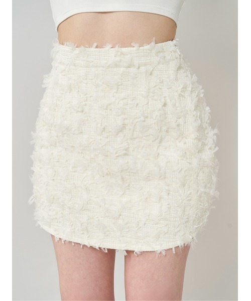 Darich（ダーリッチ） スカート ツイードフリンジミニスカート