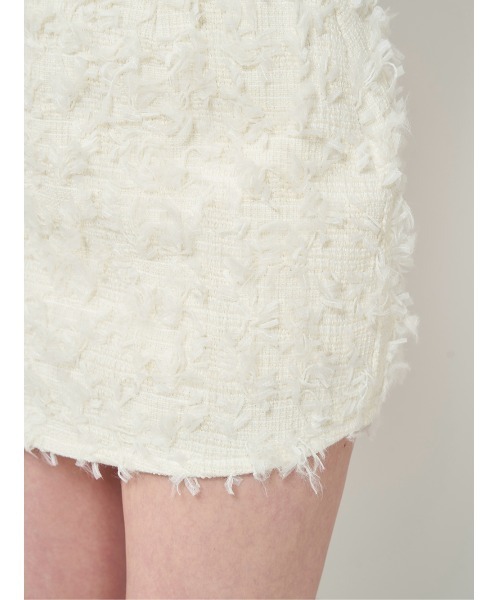 Darich（ダーリッチ） スカート ツイードフリンジミニスカート