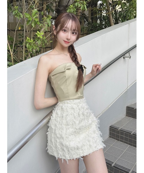 Darich（ダーリッチ） スカート ツイードフリンジミニスカート