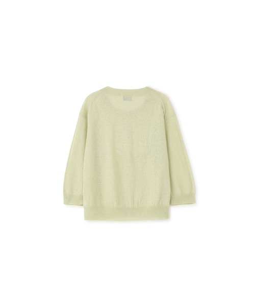 【最終価格】MARGARET HOWELL リネンカーディガン L オリーブ マーガレットハウエルMARGARET HOWELL リネンニットクルーネック
