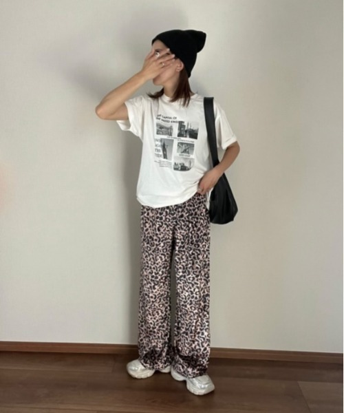 Belle Cie（ベルシー） パンツ レオパードがクセになる、ゆるっと