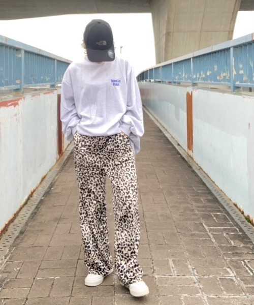 Belle Cie（ベルシー） パンツ レオパードがクセになる、ゆるっと
