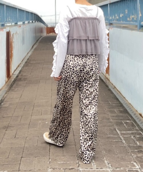 Belle Cie（ベルシー） パンツ レオパードがクセになる、ゆるっと