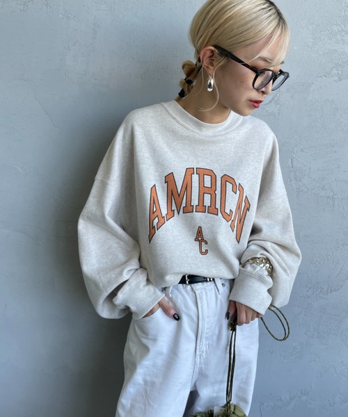 AMERICANA 「AMERICANA」 スウェットカットソー ONE SIZE