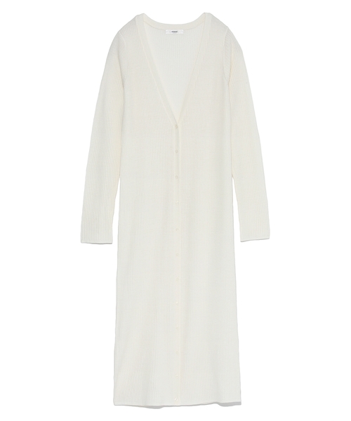 「emmi」 ニットカーディガン FREE イエロー レディース_画像2